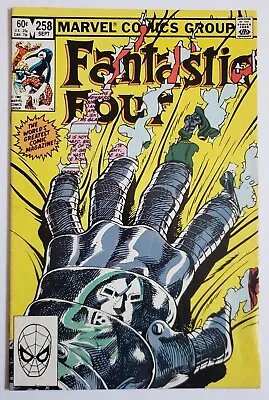 Buy Fantastic Four #258 John Byrne Cover Art Featuring Dr. Doom Marvel Comics 1983 • 6.31£
