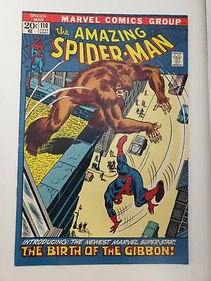 Buy Amazing Spider-Man #110 - Bronze Age - 1st Appearance Of Gibbon - Last Stan Lee • 58.78£