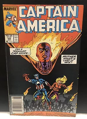 Buy Captain America #356 Comic , Marvel Comics Newsstand 1st App Mother Night’ • 5.59£