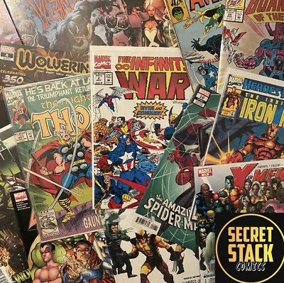 Buy 10 X Marvel Comics - Secret Comic Box, Spiderman, Avengers, Ironman And More!!! • 15.95£