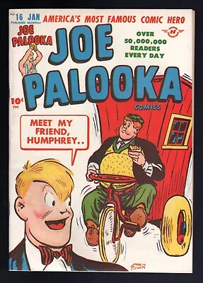 Buy Joe Palooka Comics #16 1st Humphrey Cover/Gorilla Story By Powell 1947 NM- White • 118.58£