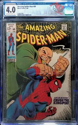 Buy Amazing Spider-Man #69 (vol 1), Feb 1969 - CCG 4.0 (VG) - Marvel Comics • 55.19£