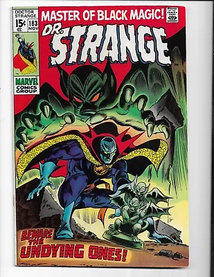 Buy Doctor Strange 183 - F/vf 7.0 - 1st Appearance Of Undying Ones - Eternity (1969) • 39.72£