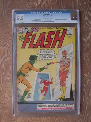 Buy Flash #119  CGC 5.5   Infantino Art, Mirror Master Appears  1961 • 180.14£