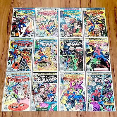 Buy 🔥 THE AMAZING SPIDER-MAN Collection Lot Of 12 Various Bronze Age Comics '77-'78 • 100.35£