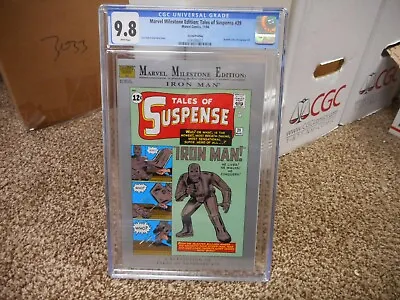 Buy Marvel Milestone Edition Tales Of Suspense 39 Cgc 9.6 2nd Print Iron Man 1994 WP • 102.68£