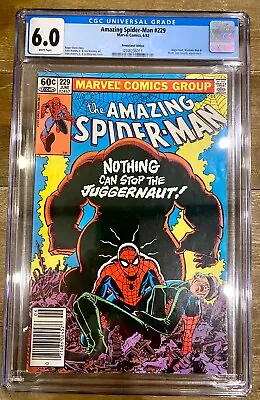 Buy The Amazing Spider-Man #229 CGC GRADED 6.0. WP.  Marvel Comics 1982. NEWSTAND. • 23.98£