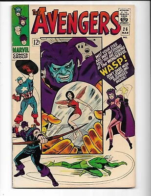 Buy Avengers 26 - Vg/f 5.0 - Scarlet Witch - Wasp - Captain America - Attuma (1966) • 28.15£