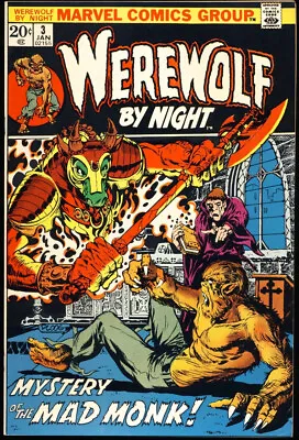 Buy WEREWOLF BY NIGHT #3 1973 NM 9.4 1ST APPEARANCE Of DRAGONUS A Demon MIKE PLOOG • 121.63£