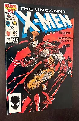 Buy UNCANNY X-MEN #212 (Marvel Comics 1986) -- Wolverine Vs Sabretooth -- NM- • 23.98£