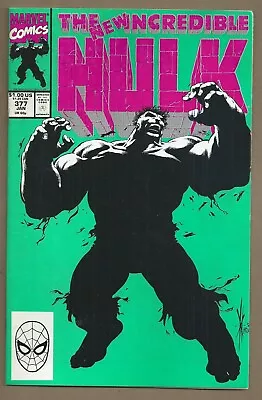 Buy 🔥incredible Hulk #377*marvel, 1991*doc Samson*ringmaster*tiger Electronics*nm* • 28.10£