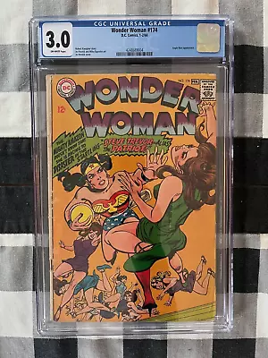 Buy WONDER WOMAN #174 CGC 3.0 DC Comics 1968 Angle Man App. Classic Cover! • 54.16£