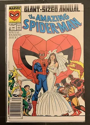 Buy Amazing Spider-Man Annual 21 (1987) Peter Parker Weds MaryJane Watson • 33.95£