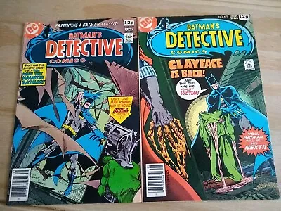Buy Detective Comics #477 & 478 Cameo & 1st Appearance Of Clayface Iii Preston Payne • 25£