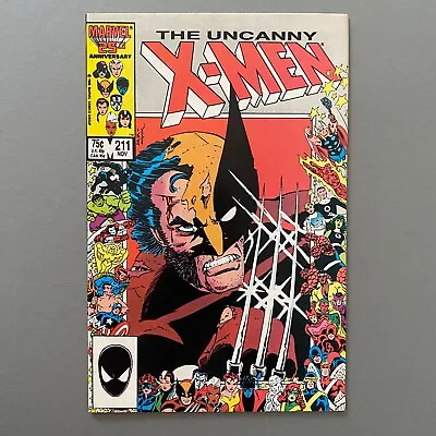 Buy Uncanny X-men 211 1st Appearance Marauders 25th Anniversary Border (1986 Marvel) • 17.34£