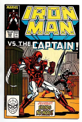 Buy Iron Man #228 - Vs Captain America - Armor Wars - 1988 - VF • 7.90£