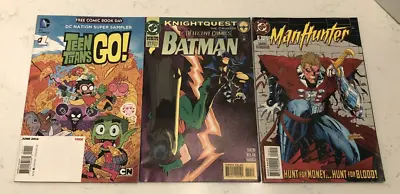 Buy DC Comics Lot Of 3 Teen Titans GO #1 Man Hunter #9 Batman Detective #872 • 11.35£