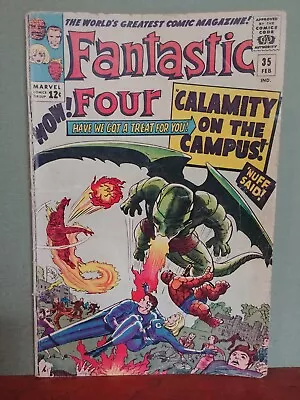 Buy Fantastic Four #35 1st App Dragon Man!  Marvel 1965  4.0 • 38.60£