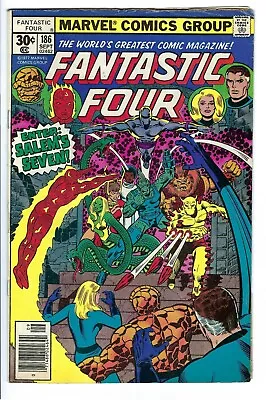 Buy Fantastic Four #186 VG 1st Witches Of Salem Seven! Agatha Harkness! :) • 5.55£