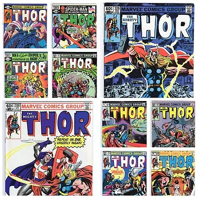 Buy Thor Lot Of 10-Marvel-Bronze Age-307,314,315,327,329,330,331,332,333,335 (VG) • 39.98£