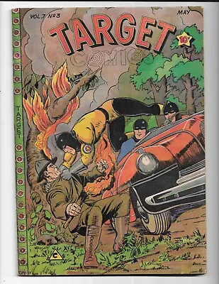 Buy Target Comics # 3 - Volume 7 - Vg+ 4.5 - Spacehawk - Chameleon - Target (1946) • 67.75£