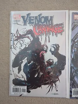 Buy MARVEL COMICS Venom Vs Carnage Issues #1,2,3,4  1-4 Complete Set First 1st Toxin • 45£