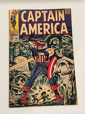 Buy Captain America Vintage Comic #107 First Appearance Of Doctor Faustus - Not Cgc • 32.11£