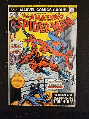 Buy Amazing Spider-Man #134 (Marvel Comics 1974) F- John Romita, First Tarantula • 75.95£