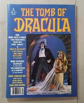 Buy Vintage Comic Book The Tomb Of Dracula No 3 1980 Sw12 • 16.06£