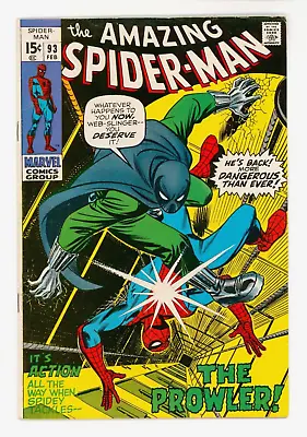 Buy Amazing Spider-Man #93 F-VF 7.0 Versus Prowler • 69£