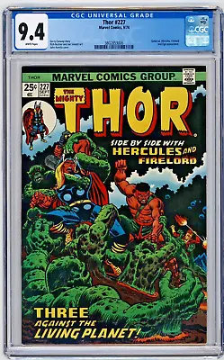 Buy Thor #227 CGC 9.4 NM W Pages Galactus, Hercules, Firelord And Ego Appearance • 154.63£