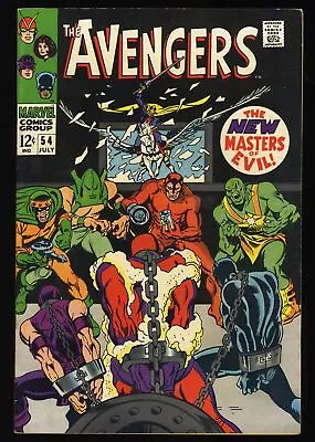 Buy Avengers #54 VF- 7.5 1st Appearance New Masters Of Evil! Ultron Cameo! • 50.60£