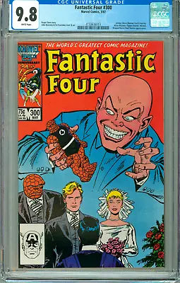 Buy FANTASTIC FOUR 300 CGC 9.8 WP HUMAN TORCH PUPPET-MASTER New CGC Case MARVEL 1987 • 50.40£
