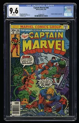 Buy Captain Marvel (1968) #46 CGC NM+ 9.6 White Pages Marvel 1976 • 67.16£