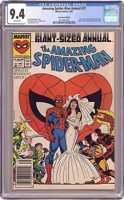 Buy Amazing Spider-Man Annual #21B Newsstand Variant CGC 9.4 1987 4373933007 • 83.14£