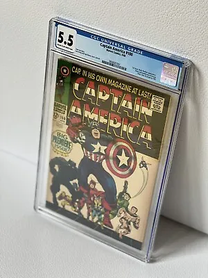 Buy Captain America #100 , CGC 5.5 , First Issue To A Silver Age Titled Series. • 394£