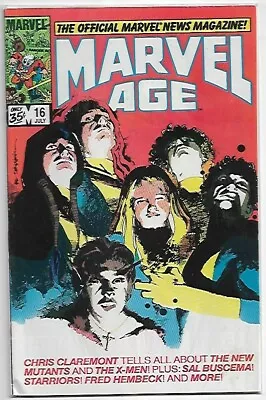 Buy Marvel Age #16 The New Mutants FN (1984) Marvel Comics • 6.50£