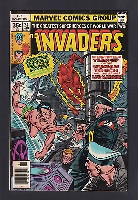 Buy The Invaders #24 1977 Reprints Marvel Mystery Comics #17 1st Torch/Namor Team-Up • 4.73£
