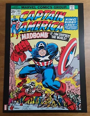 Buy Captain America 193 Falcon Marvel Comics Poster By Jack Kirby & John Romita • 11.86£