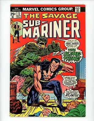 Buy Sub-Mariner #72 Comic Book 1974 VF Mark Jewelers Variant Last Issue • 15.89£