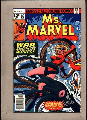 Buy MS. MARVEL #16_APR 1978_VERY FINE MINUS_1st BRIEF CAMEO APPEARANCE MYSTIQUE_UK! • 20£
