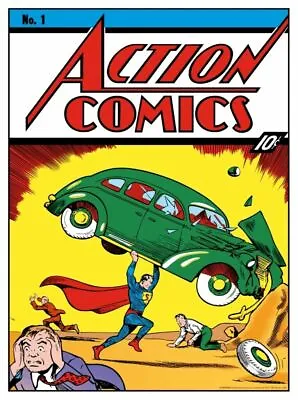 Buy ACTION COMICS #1 Cover Art Screen Print Bottleneck Superman 80th Poster Mondo • 118.48£