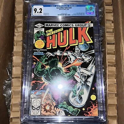 Buy Incredible Hulk #250 Newsstand Edition CGC 9.2 Silver Surfer Fantastic4 - 1980 • 86.72£