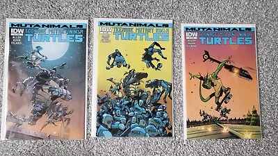 Buy Teenage Mutant Ninja Turtles Mutanimals #1,2,3 2015 IDW 1st Print • 20£