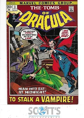 Buy Tomb Of Dracula  #3   F/vf   1st Rachel Van Helsing • 80£