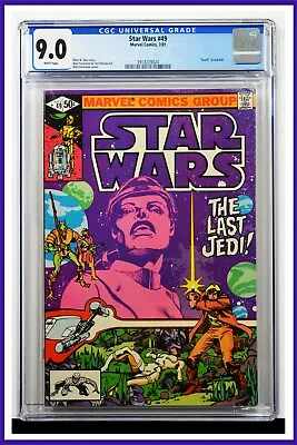 Buy Star Wars #49 CGC Graded 9.0 Marvel July 1981 White Pages Comic Book. • 89.87£
