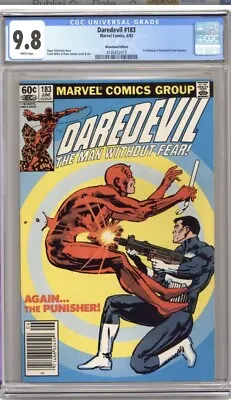 Buy 🔥 Newsstand Daredevil #183 Cgc 9.8 Wp 1982 Punisher Classic Cover Frank Miller • 571.56£