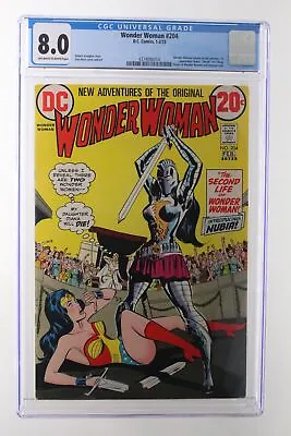 Buy Wonder Woman #204 - D.C. Comics 1973 CGC 8.0 Wonder Woman Returns To Old Costume • 287.42£