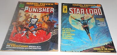 Buy 2x MARVEL PREVIEW No.2 + No.4 Lot 1976 Key 1st App STAR-LORD 1st PUNISHER ORIGIN • 23.99£