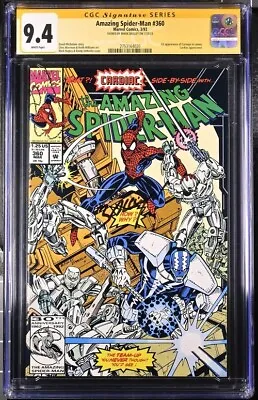 Buy Amazing Spider-Man #360 Marvel Comics CGC SS 9.4 Signed Mark Bagley • 66.97£